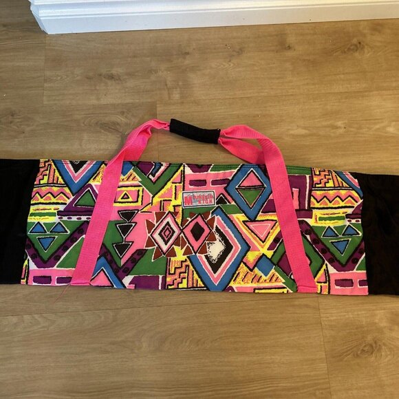 Mountain High Ski Bag Travel Luggage Large Bag Retro - Holds 2 skis plus clothes - Picture 7 of 8